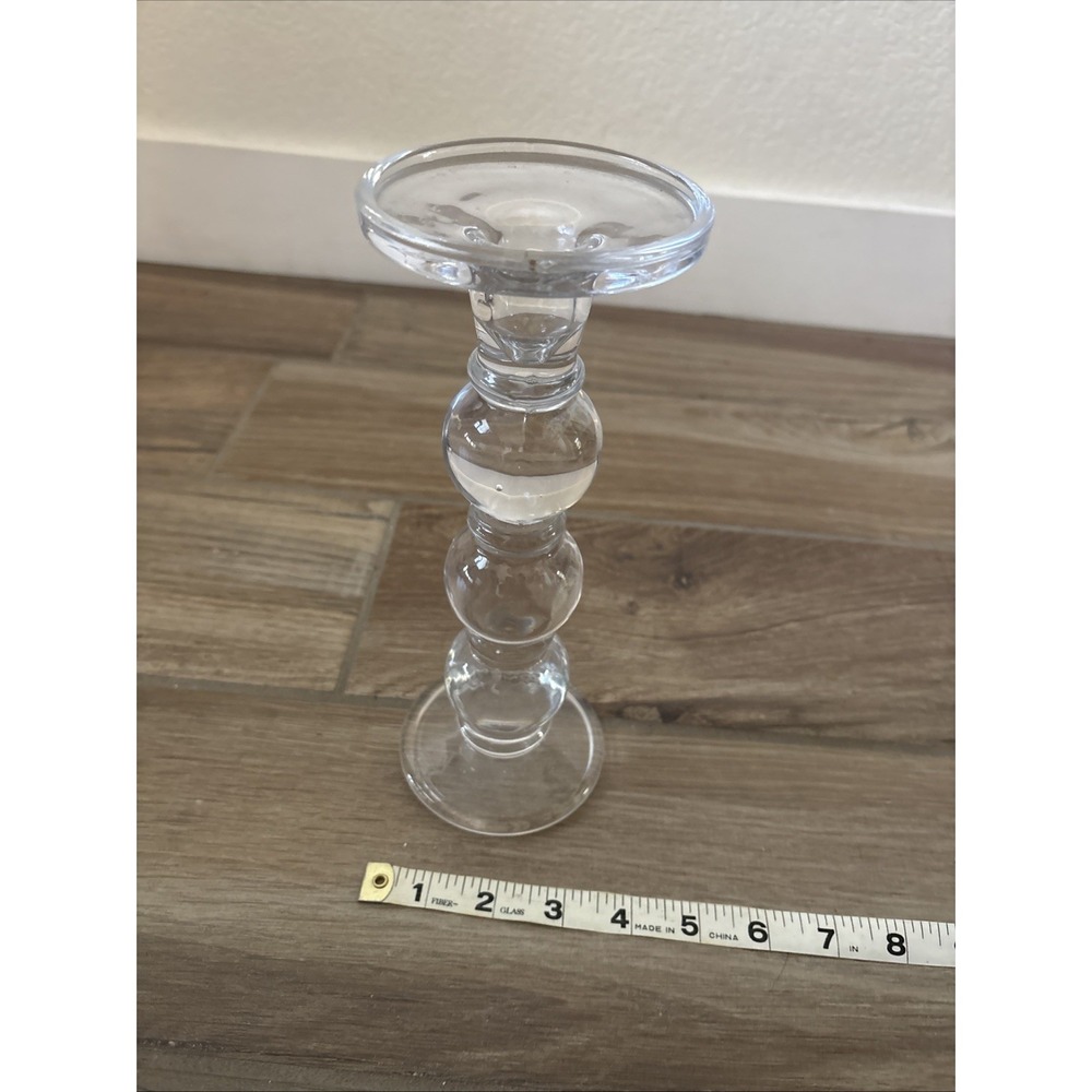 Studio Crystal by Studio Silversmiths 10.5" tall, Crystal Votive Sz Candleholder - Picture 5 of 5